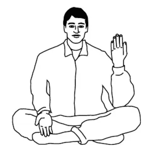 Right side balancing posture