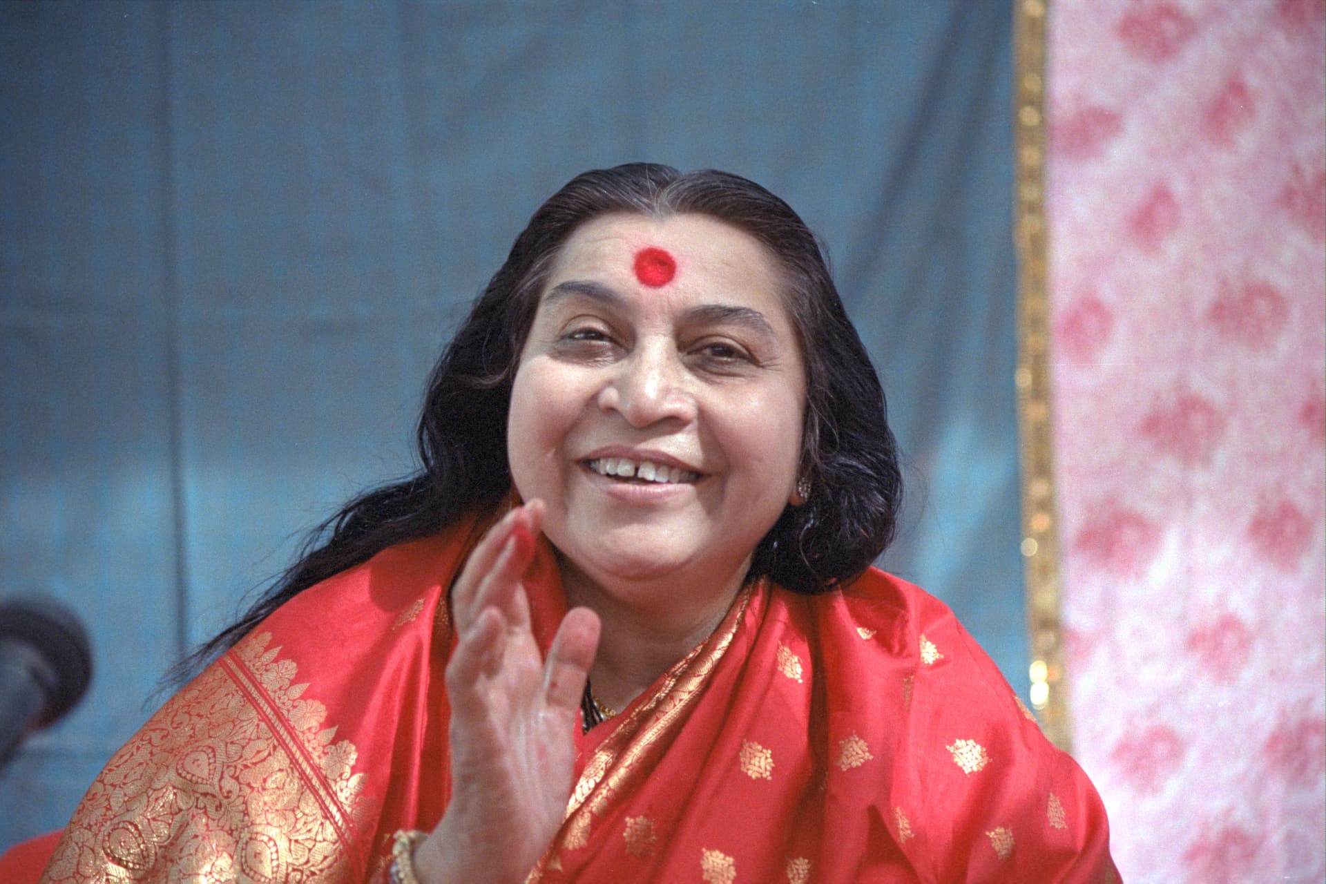Shri Mataji portrait for meditation practice