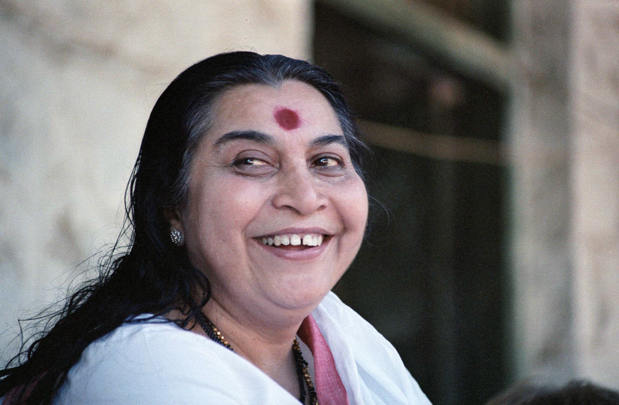 Shri Mataji Nirmala Devi smiling